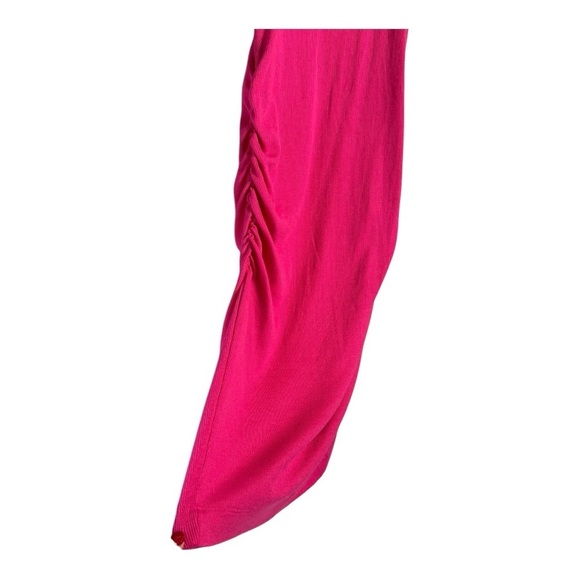 Michael Stars Demi Magenta Pink Sleeveless Ruched Tank Knit Dress SF2557P MP NEW - Picture 6 of 14